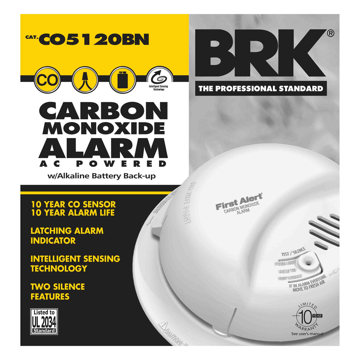 CO5120BN Carton - Hardwired Carbon Monoxide Alarm with Battery Backup