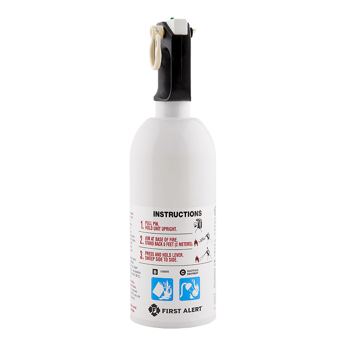 White Fire Extinguisher front view