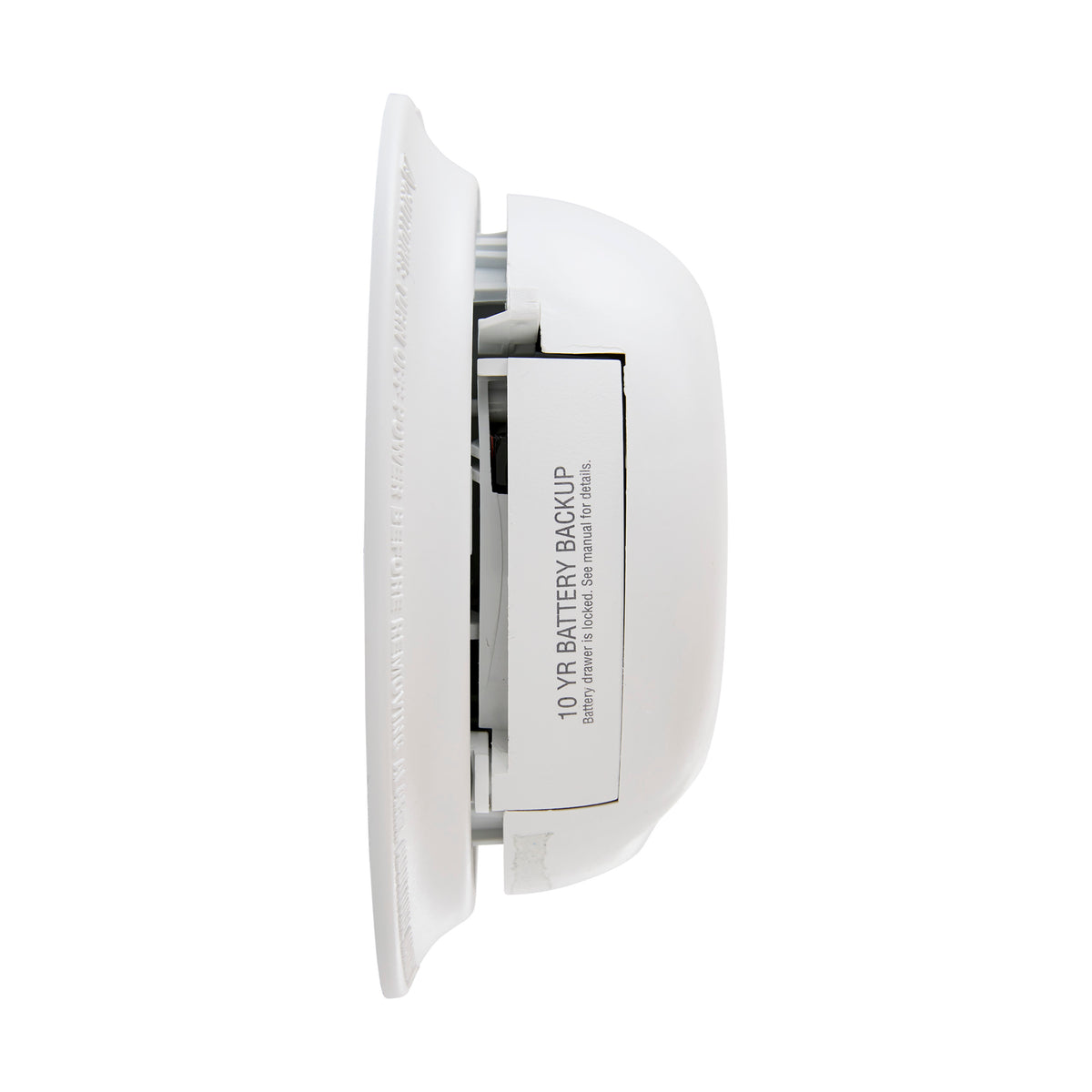 Side - Hardwired Smoke and Carbon Monoxide Alarm with 10 Year Sealed Battery Backup