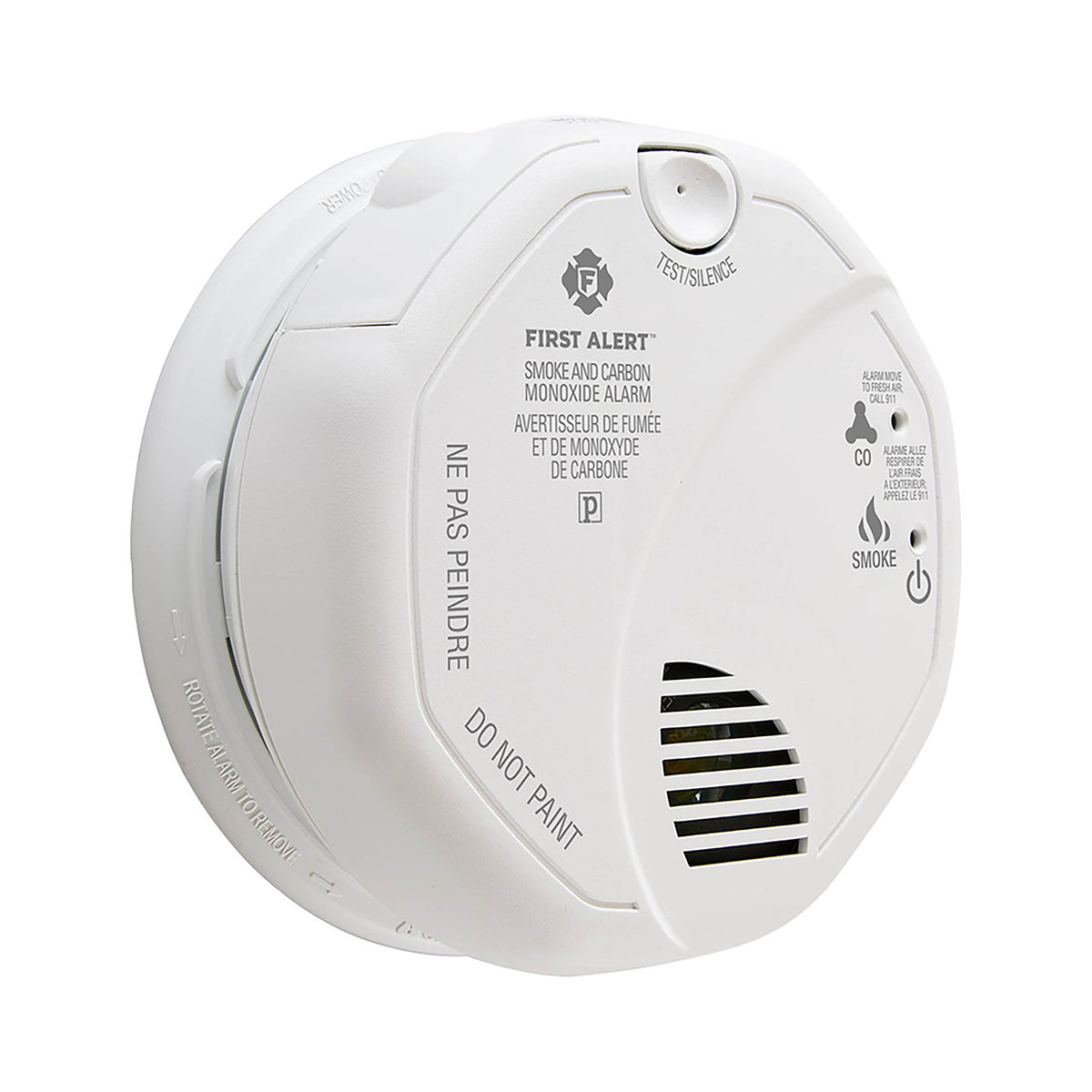 Smoke and Carbon Monoxide Alarm - At an Angle