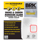 SkuImg;1042734;1042734-Carton-Combination_Smoke_CO_Alarm.jpg;1042734 Front Hardwired Photoelectric Combo Smoke and CO Alarm with Voice and Sealed Backup Battery
