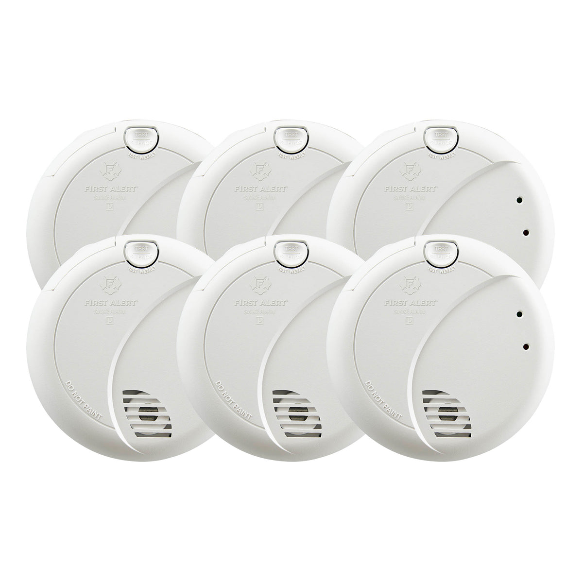 7010B6CP Cack Carton 6pk Hardwired Photoelectric Smoke Alarm with Battery Backup