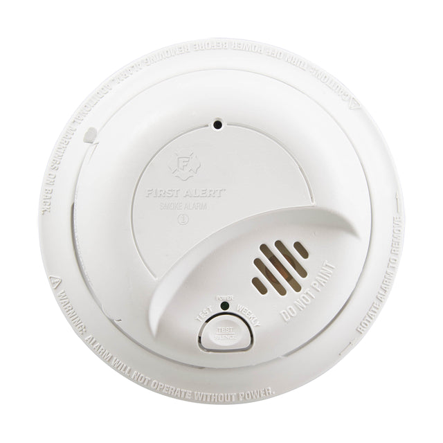 ProdImg;9120LBL;9120LBL-Front-IonizationSmokeAlarm.jpg;Front - Hardwired Ionization Smoke Alarm with 10 Year Battery Backup