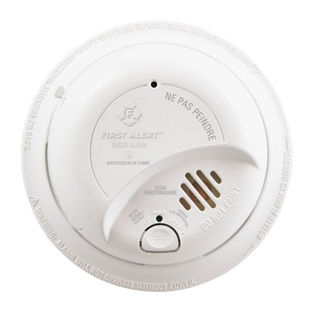 SkuImg;9120LBLA;9120LBLA_front-c1-6.jpg;9120LBLA Hardwired Ionization Smoke Alarm with 10 Yr Battery Backup - Front