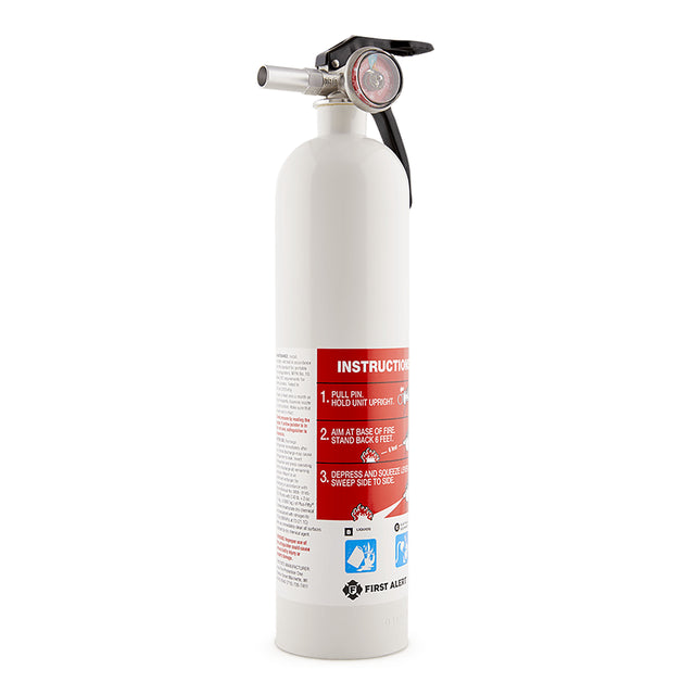 ProdImg;FE10GR-M;AutoMar10_FE10GR_Angle_900x900px.jpg;White Fire Extinguisher front view