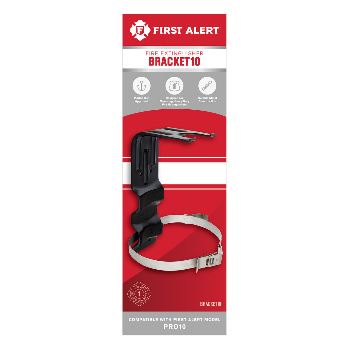 Fire Extinguisher Bracket front of package