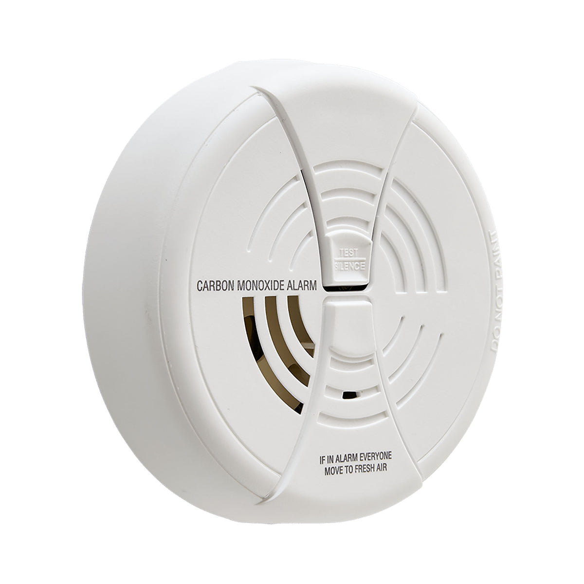 Carbon Monoxide Alarm at an angle