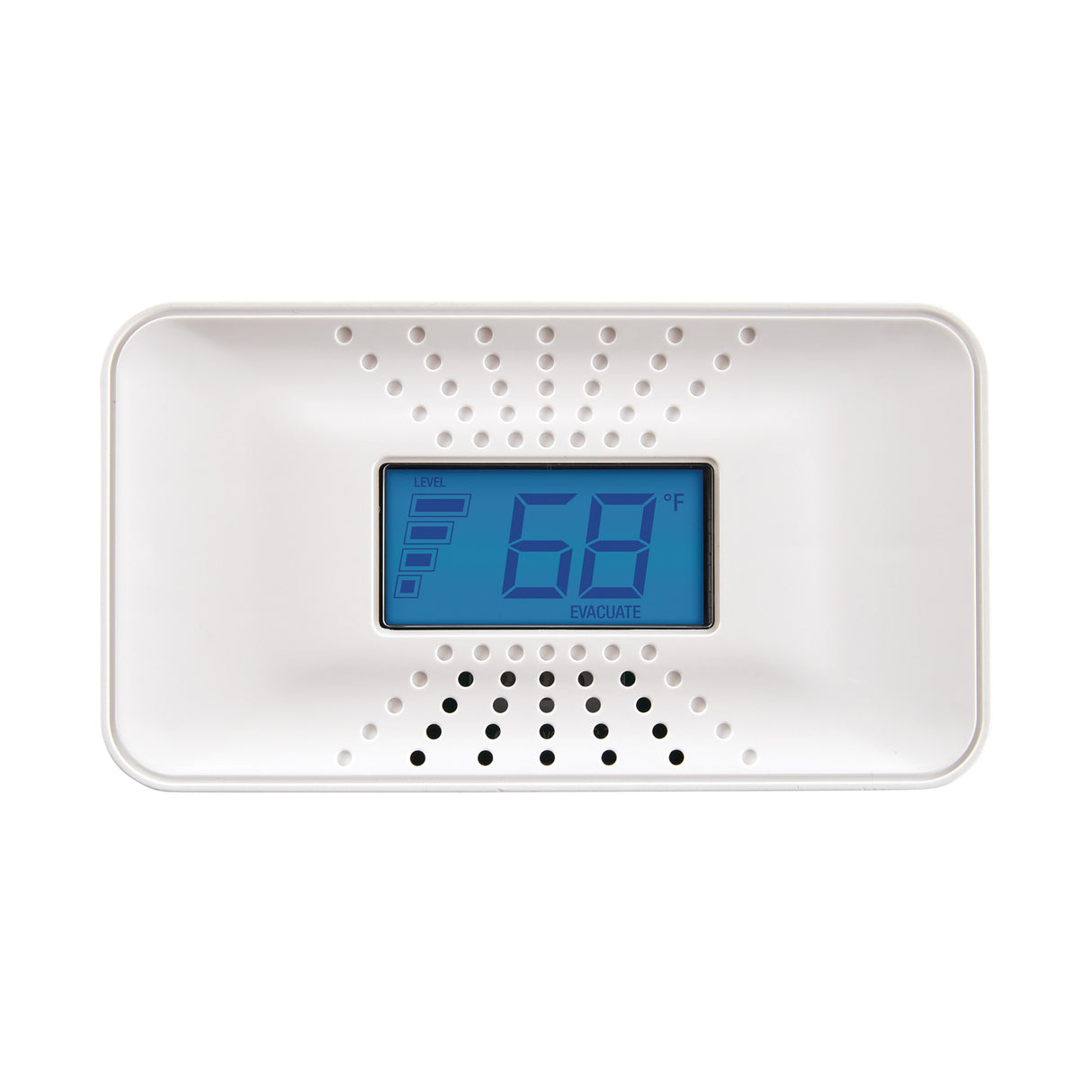 Front Facing CO9B10D Battery CO Alarm - fahrenheit