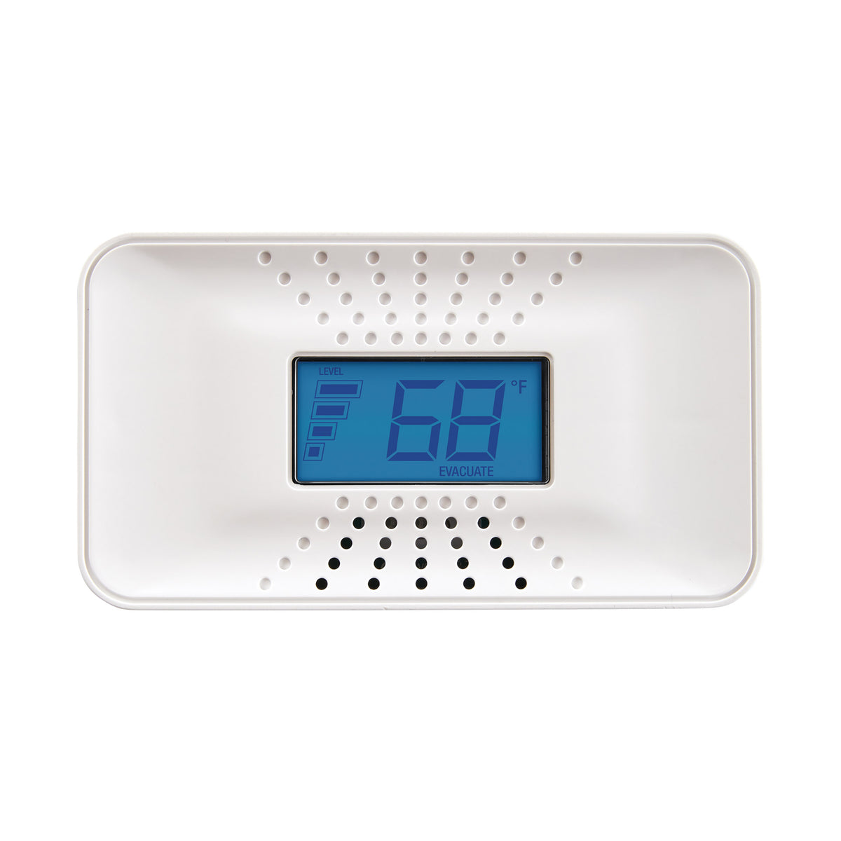 Front Facing CO9B10D Battery CO Alarm - fahrenheit