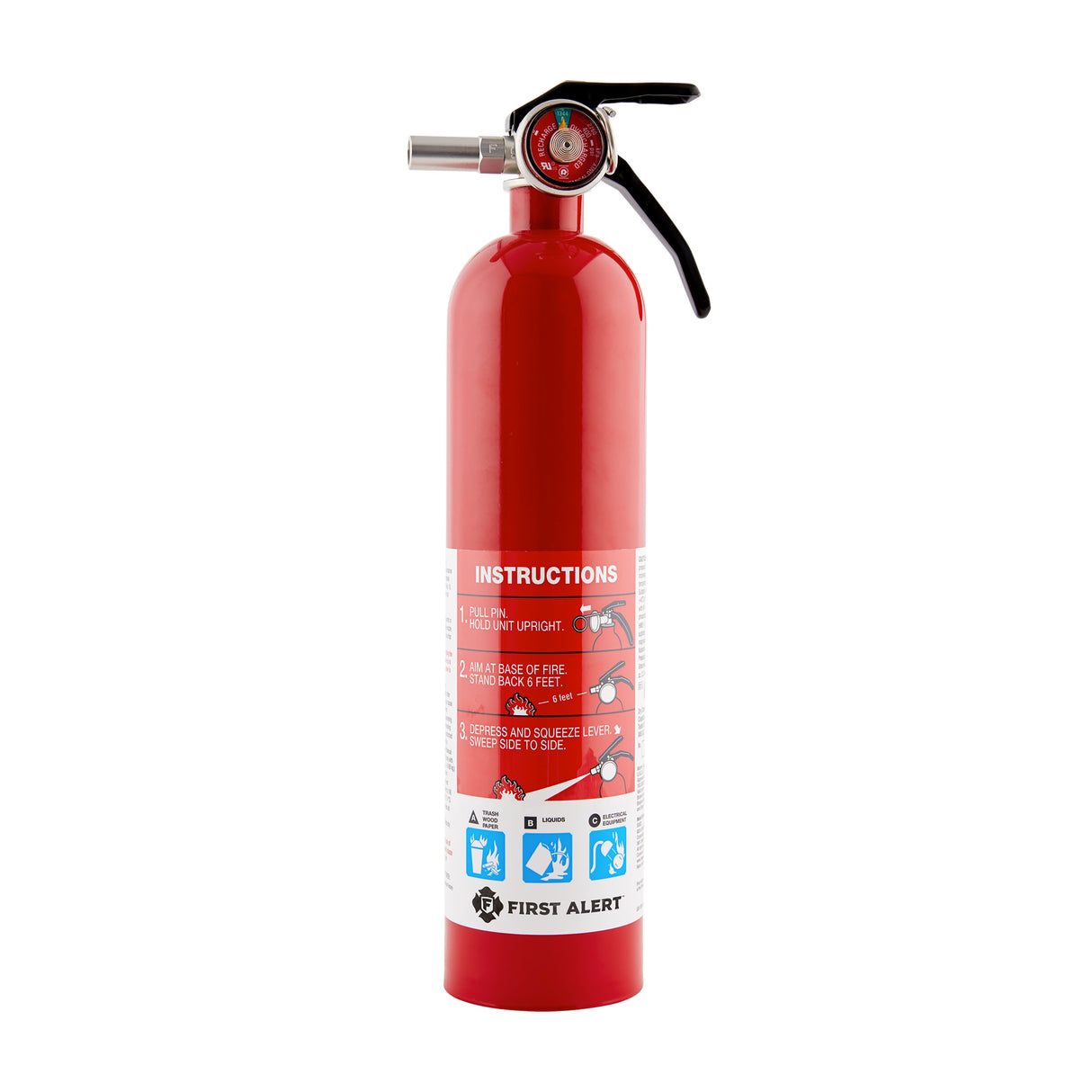 FE1A10GOA Rechargeable Home Fire Extinguisher UL Rated 1-A:10-BC