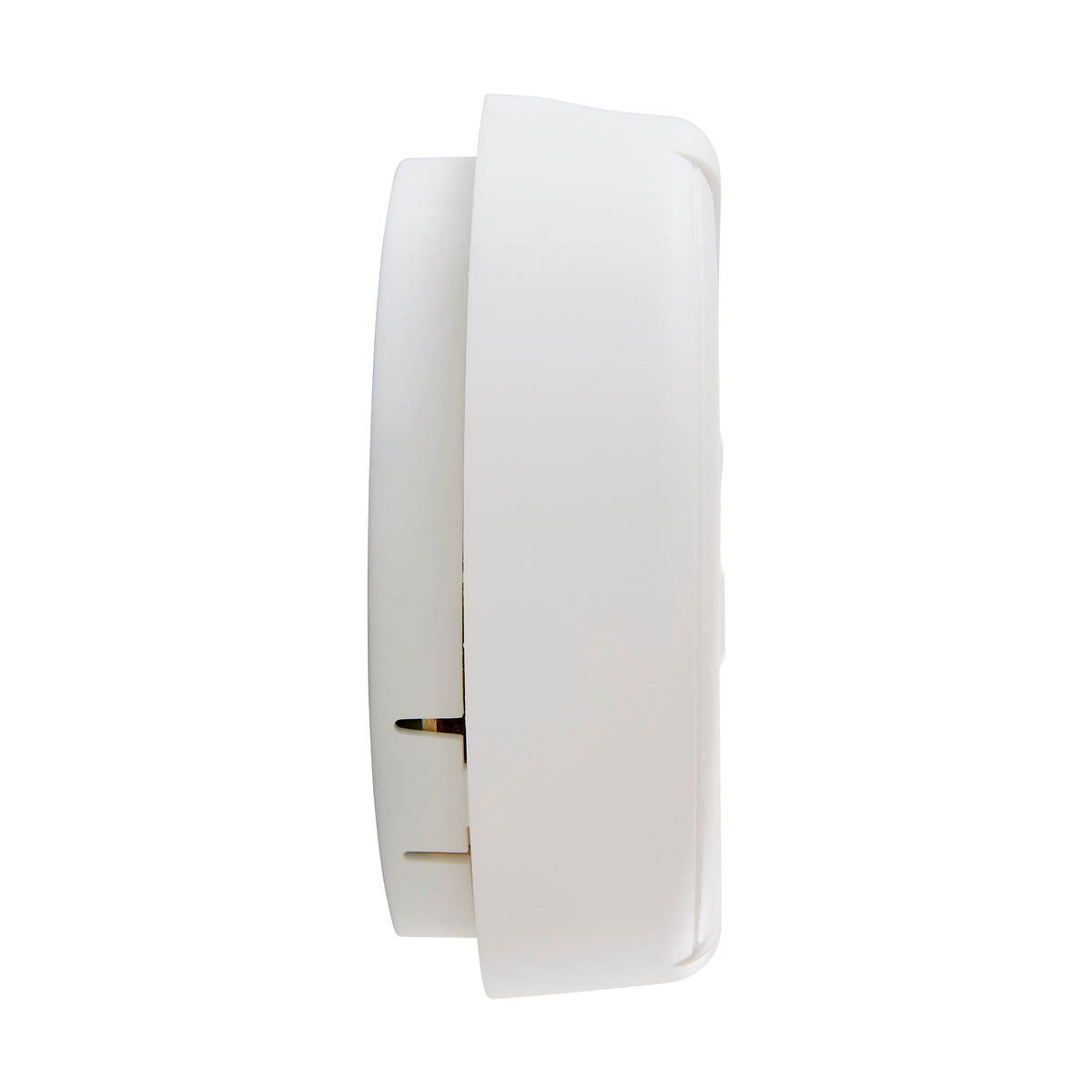 Side - Basic Battery Powered Ionization Smoke Alarm with Silence