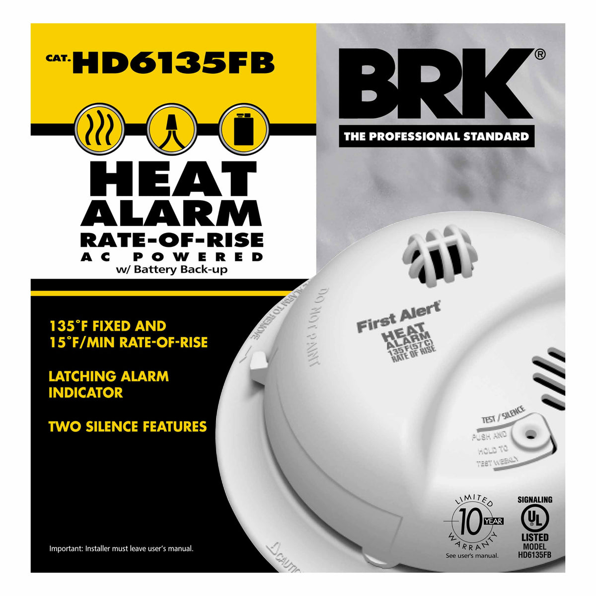 Hardwired Heat Alarm