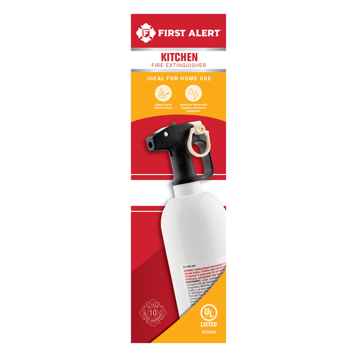 Front Package - Kitchen Fire Extinguisher (White)