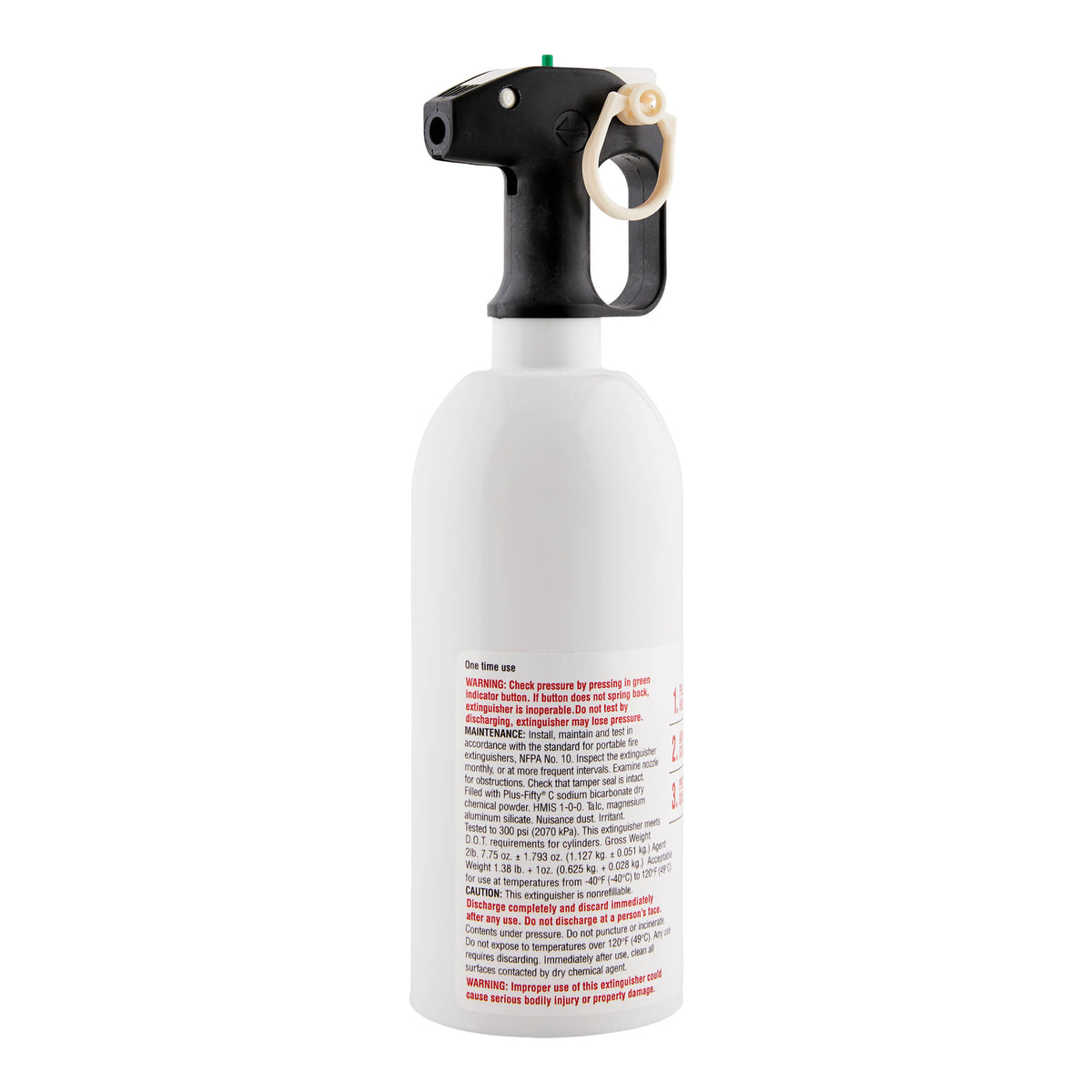White Fire Extinguisher at an angle
