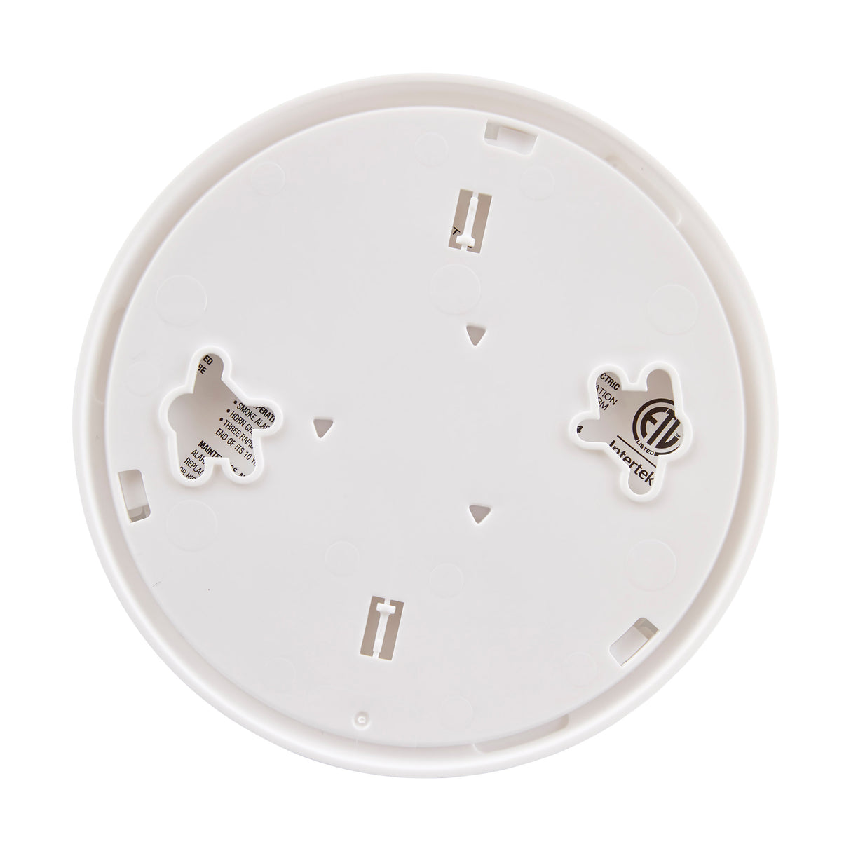 Back - Slim Photoelectric Smoke Alarm with 10-Year Battery