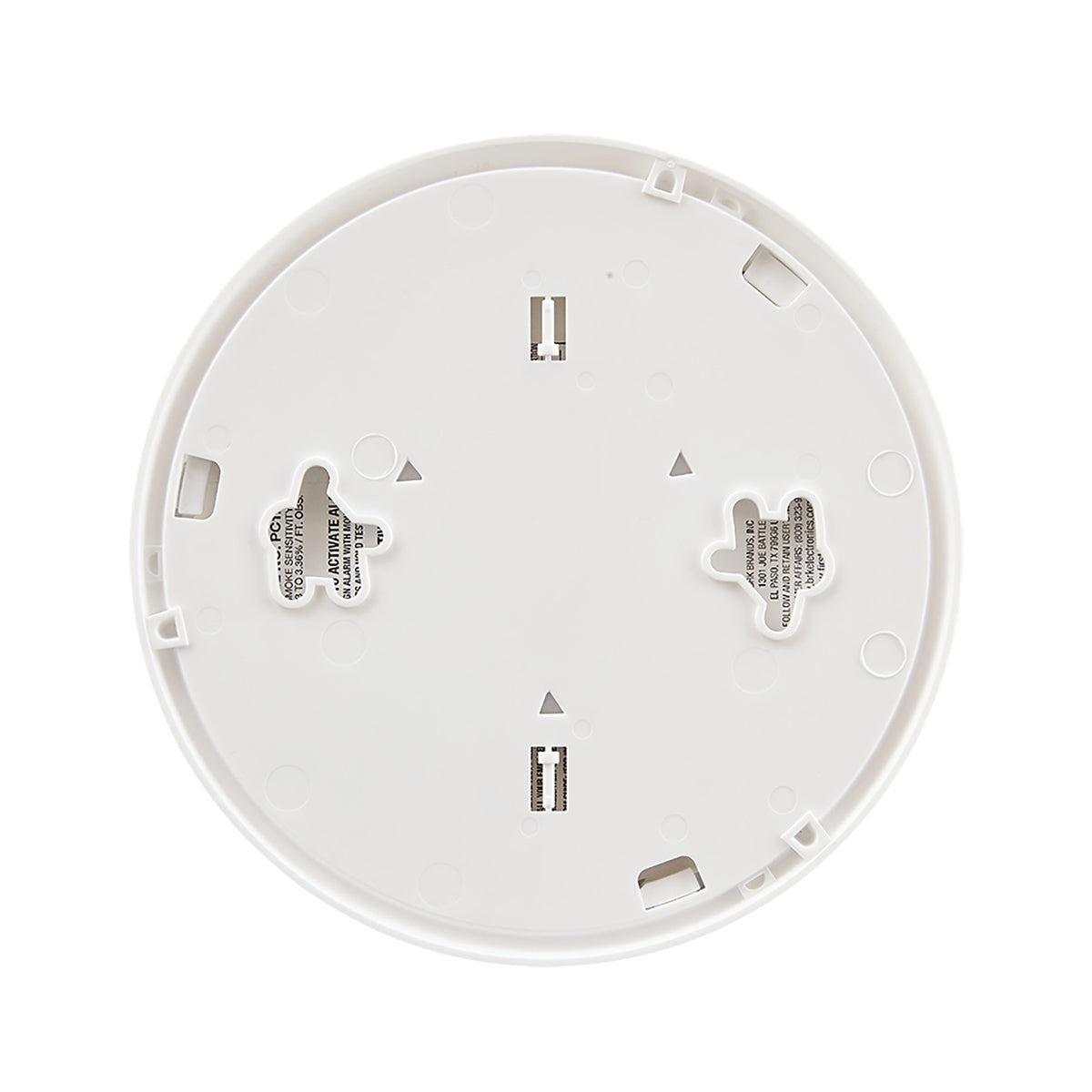 Combination Smoke and CO Alarm back view
