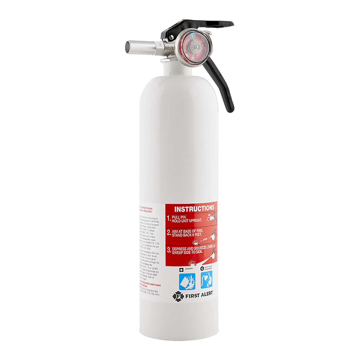 White Fire Extinguisher at an angle