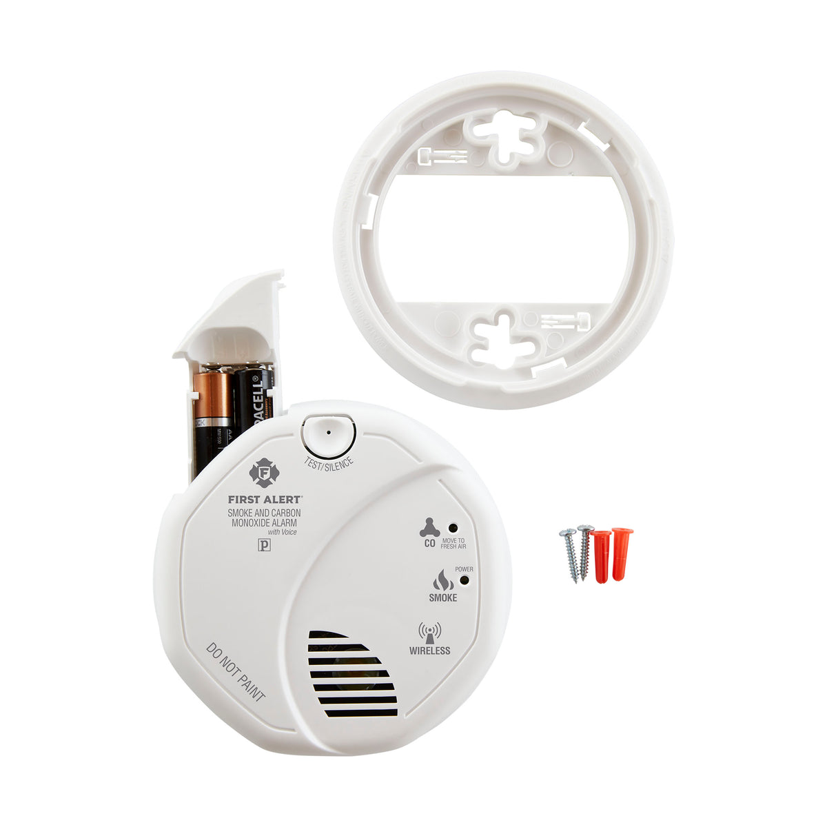 Acc - Wireless Interconnected Photoelectric Smoke and Carbon Monoxide Combo Alarm with Voice and Location