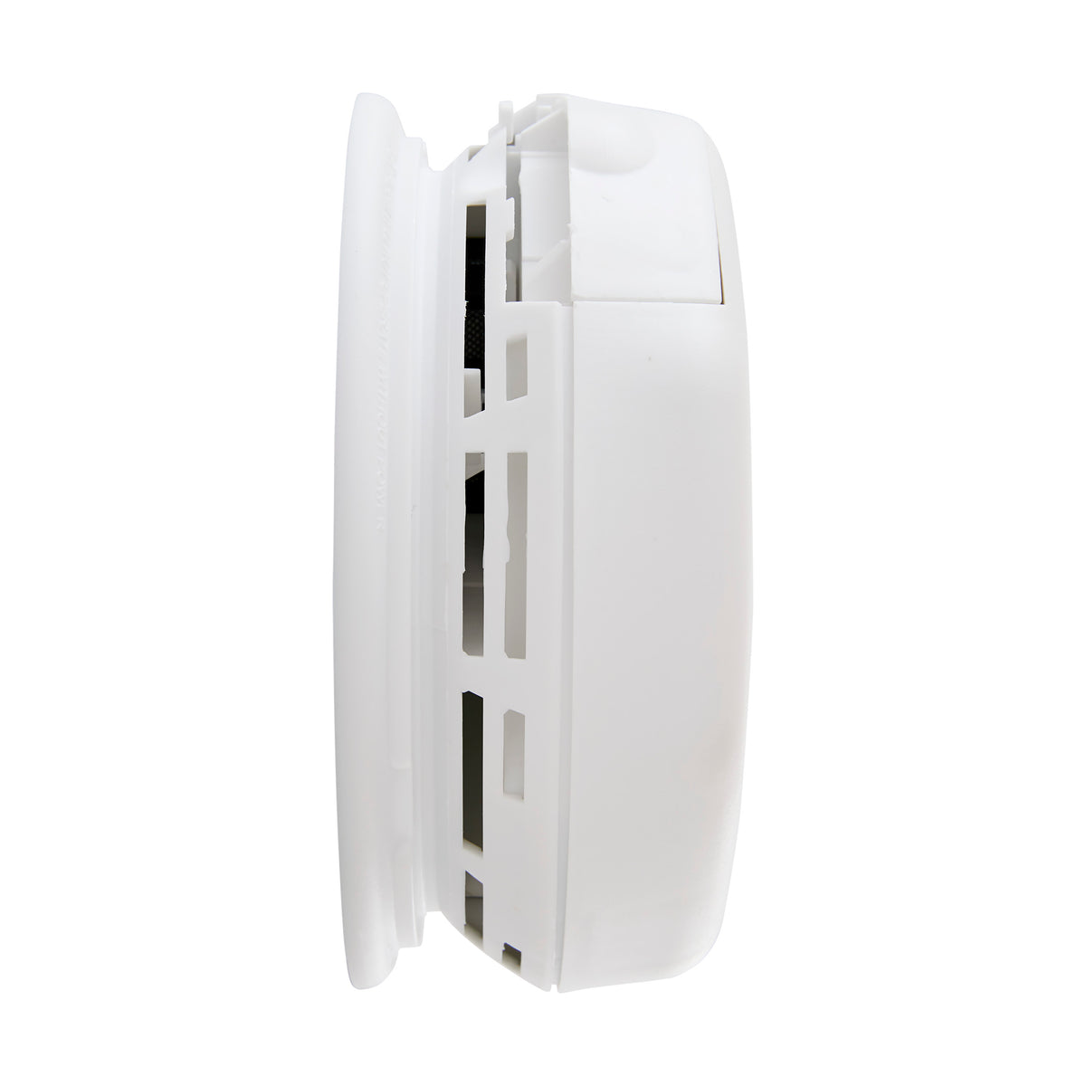 Side - Wireless Interconnected Photoelectric Smoke and Carbon Monoxide Combo Alarm with Voice and Location