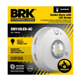 SkuImg;1046726;SM110LED-AC_1046726-c2-6.jpg;Hardwire Smoke Alarm with LED Strobe and 10-Year Battery Backup