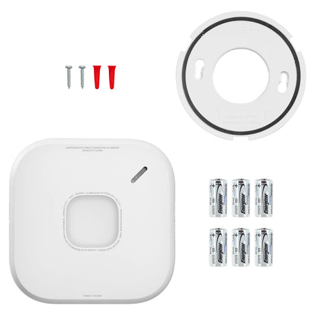SkuImg;FSMCO600NVACL1;SMCO600NV-A_Accessories-c1-6.jpg;Battery powered Smart Smoke and CO Alarm kit contents for Canada