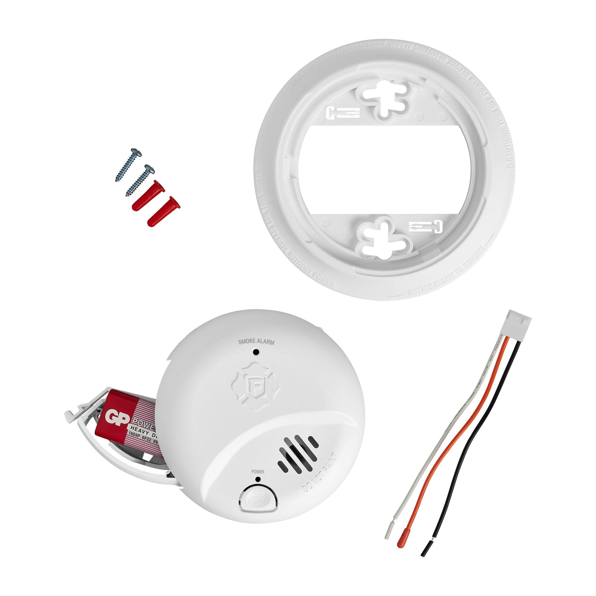 Hardwire Interconnect Smoke Alarm with Battery Backup