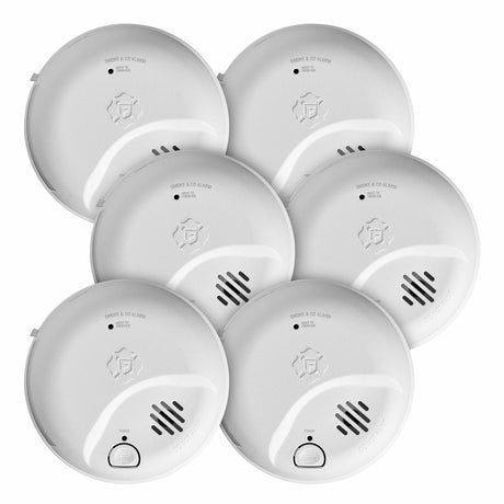 SkuImg;1046873;SMICO100-AC_6Pack_C13-6.jpg;Interconnect Hardwire 2-in-1 Smoke and CO Alarm with Battery Backup