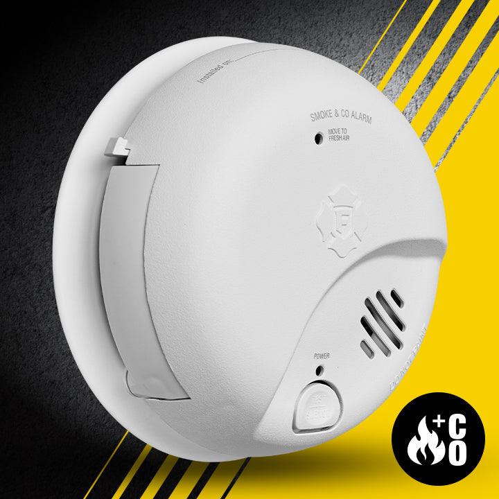 SMICO100-AC Interconnect Hardwire 2-In-1 Smoke & CO Alarm With Battery Backup